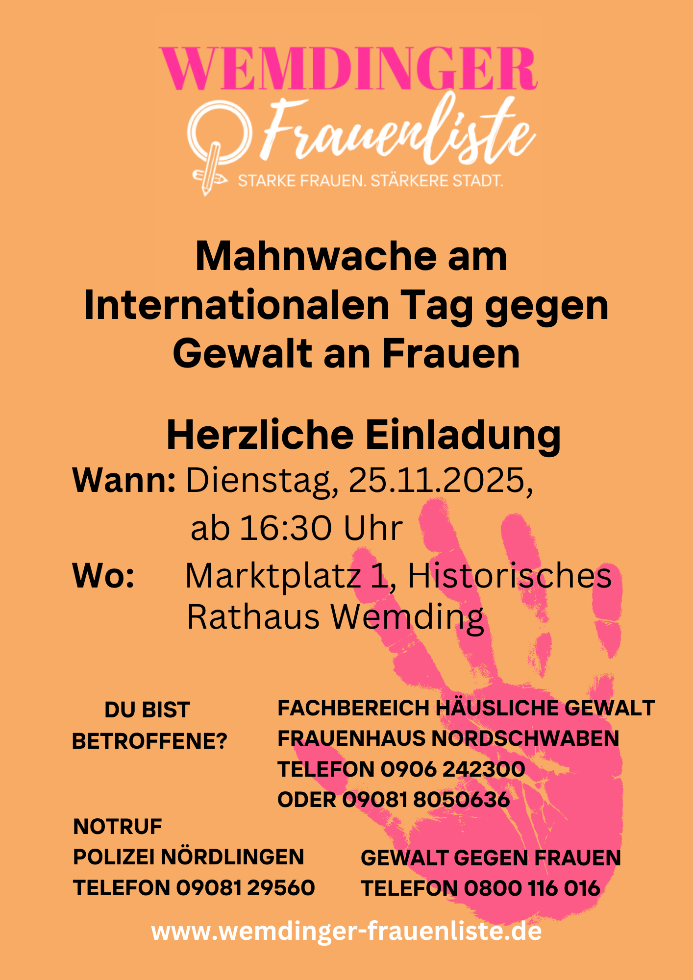 Internationaler Tag gegen Gewalt an Frauen
